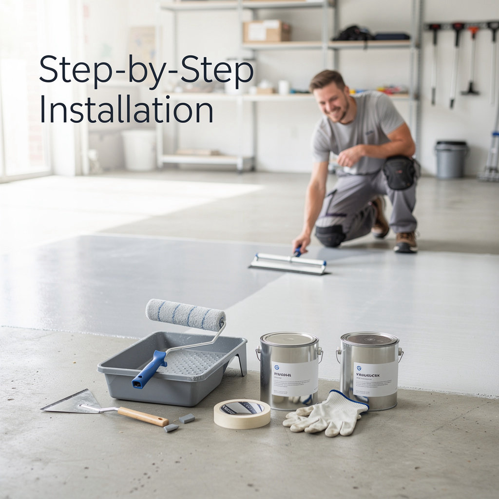 UCoat It DIY floor coating application step-by-step guide for moisture-cured polyurethane systems
